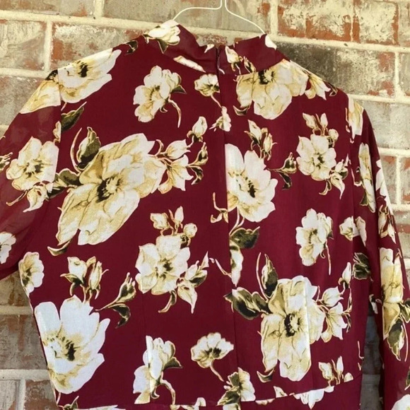 Lucca Floral High Neck Mini Dress - Picture 6 of 10